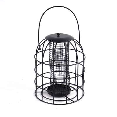 Squirrel resistant bird food feeder