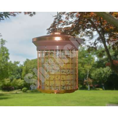 Brass pigeon proof bird feeder