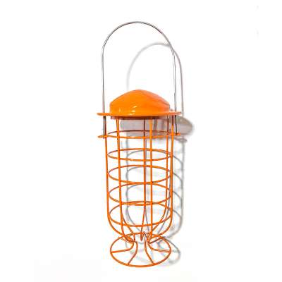 Hanging fat ball bird food feeder