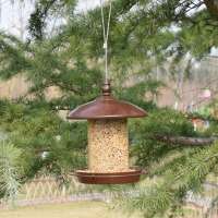 squirrel proof  Automatic Humming clear dome Seed Hanging Bird Feeder