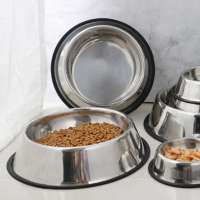 Stainless Steel Pet Metal Dog Feeder Bowl For Food And Water color feeder